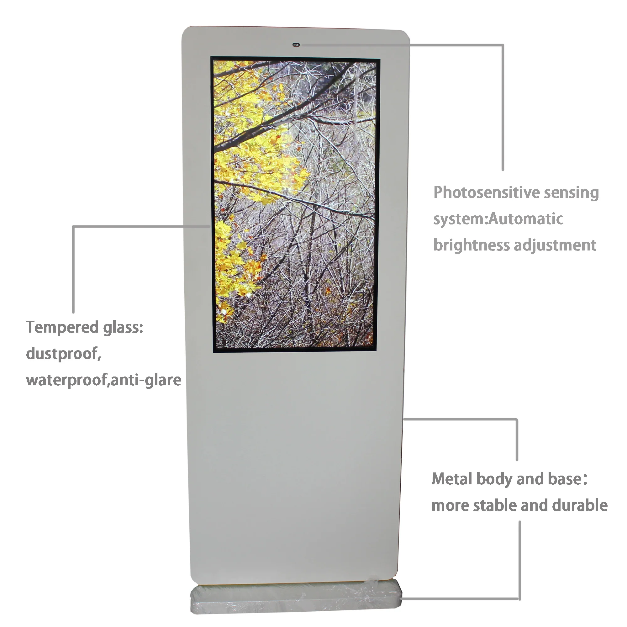 lcd display outdoor all in one pc for sale streen waterproof