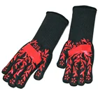 Seeway 932F Amazon Hot Selling Barbecue Gloves Hot Pot Holders Heat Resistant Gloves