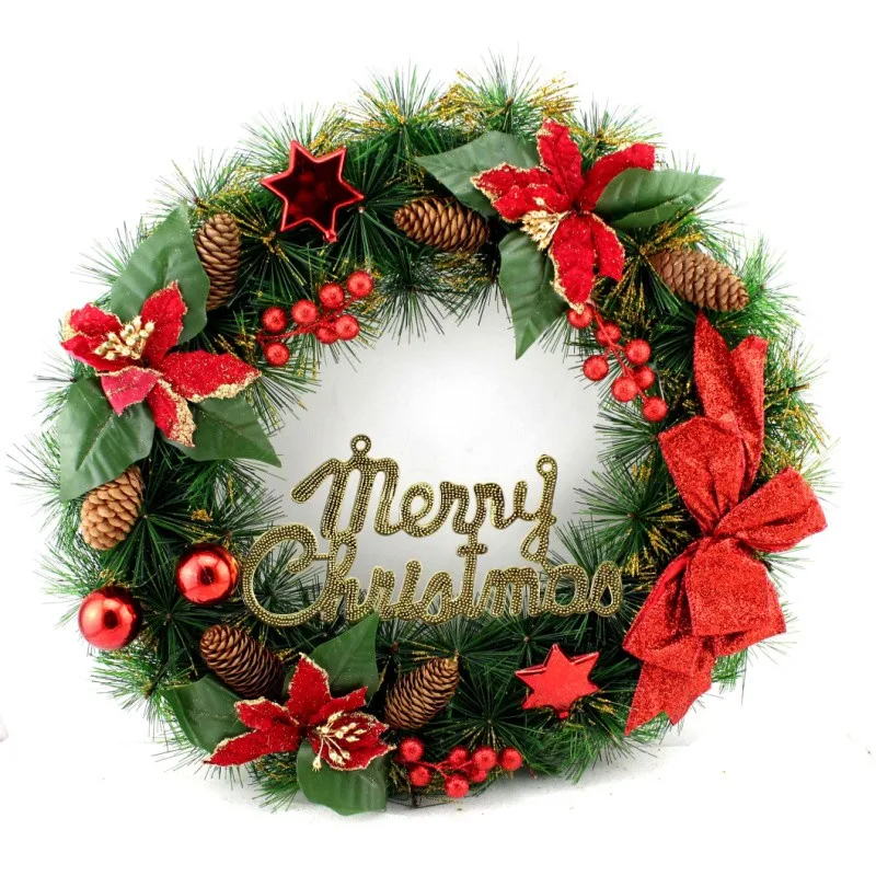 decorative cane christmas wreath door hanging ornament for