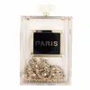 Fashion Clear Perfume Bottle Shape Acrylic Clutch Bag Evening Bag Clutch Handbag Purse For Girls Women Best Gifts For Sale