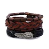 Fashionable Jewelry Stocks Selling New DIY Mens Leather Bracelet With Wing Charm Bracelet