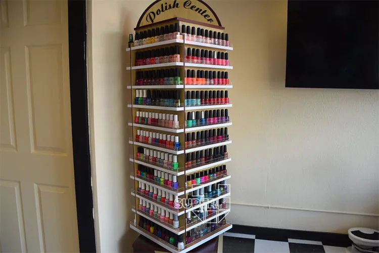 Wholesale Custom Acrylic Floor Stand Nail Polish Display Rack Buy