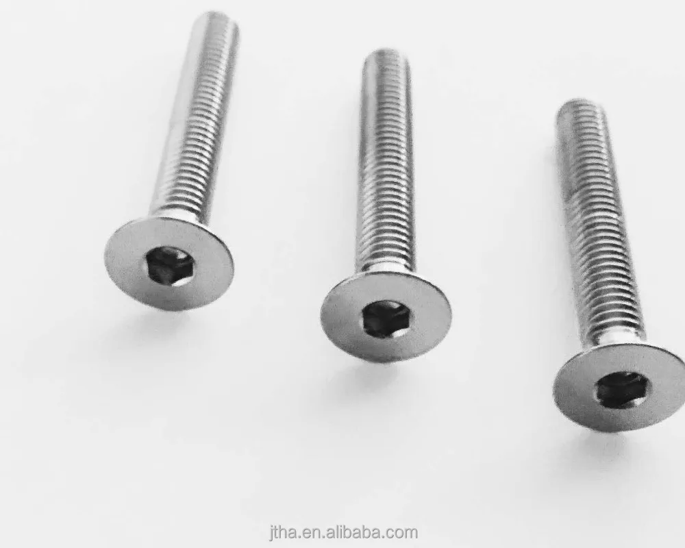 titanium hexagon socket countersunk head cap screws m5m6m8 long