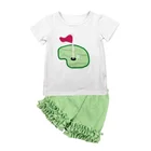 2019 little baby girl clothing custom design outfit kids summer clothing sets cool girl clothes