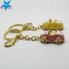 Custom Design Trolley Keychains Coin Holder Keychain Key Chain Car Shape Metal