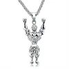 Marlary Hip Hop Stainless Steel Muscle Man Bodybuilder Fitness Pendant Necklace