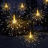 Solar Power Wedding Decoration Christmas Starburst LED Fireworks Tree String Lights