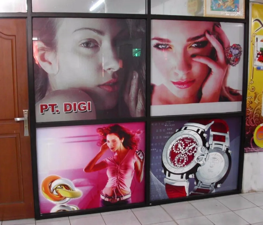 Full Color Printing Any Size Custom Image PVC Advertising One Way Flim Sticker,One Way Vision Film Glass Sticker