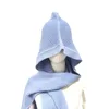 Boutiqueaccessory Blue Knitting Hooded Lengthen Scarf Parent-child Scarf