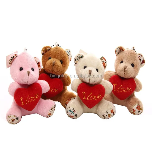 2015 valentines day candy gifts teddy bear with heart plush