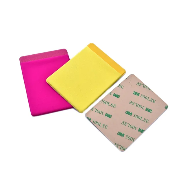 business gift silicone mobile phone case card holder pocket