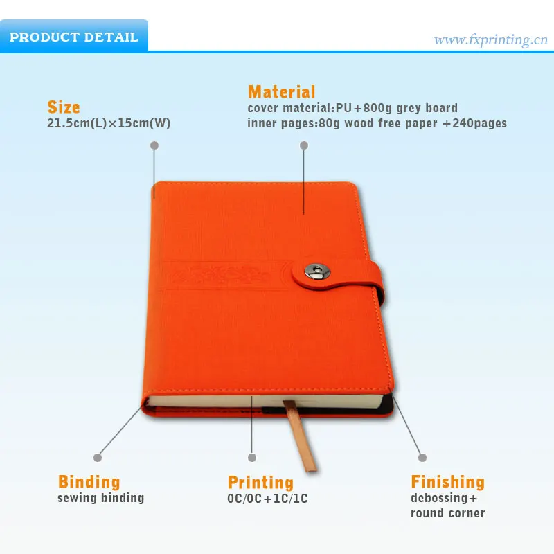 china printed a3 day school student planner hardcover notebook