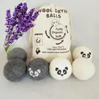 Magic Washing Machine Dryer Balls - Best Quality 100% New Zealand Wool All-Natural, Reusable Fabric Softener - Lint Balls