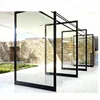 China manufacturer Modern exterior interior residential commercial construction project aluminium frame custom glass pivot doors