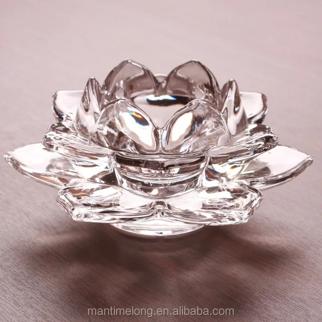 style with feet crystal lotus candlestick romantic wedding props