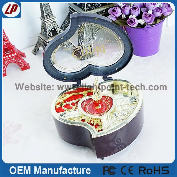 best christmas gift carousel music box with ballerina resin