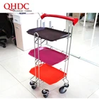catering serving equipments 3 layer trolley restaurant