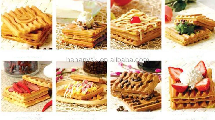3 Mould Square Shape Stainless Steel Waffle Maker Muffin Machine Waffle Cooker