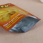 Aluminum foil stand up bag potato banana chips ziplock packaging pouch