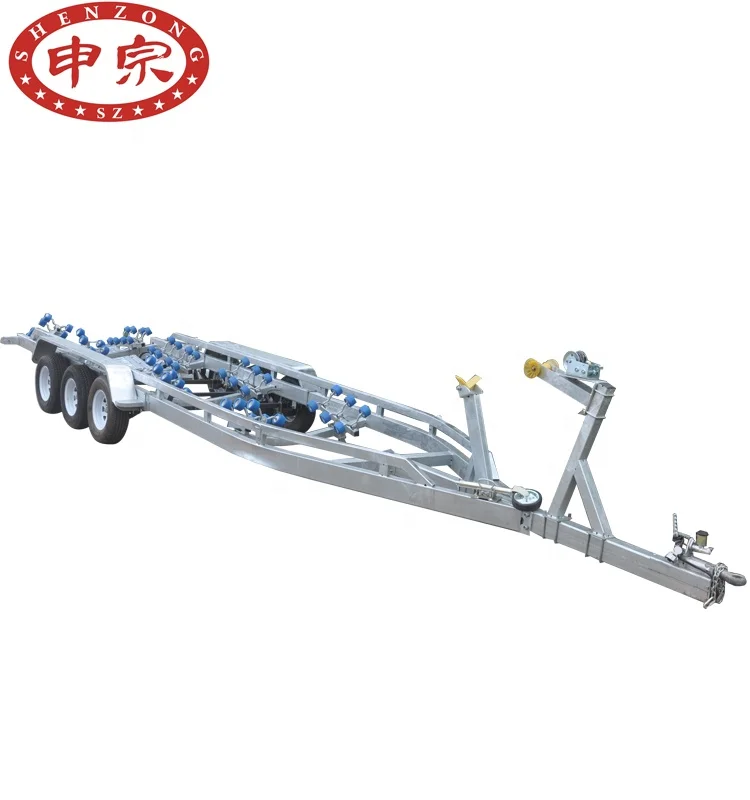 Heavy Duty Low Bed Flatbed Galvanized Boat Trailer Buy Boat Trailer