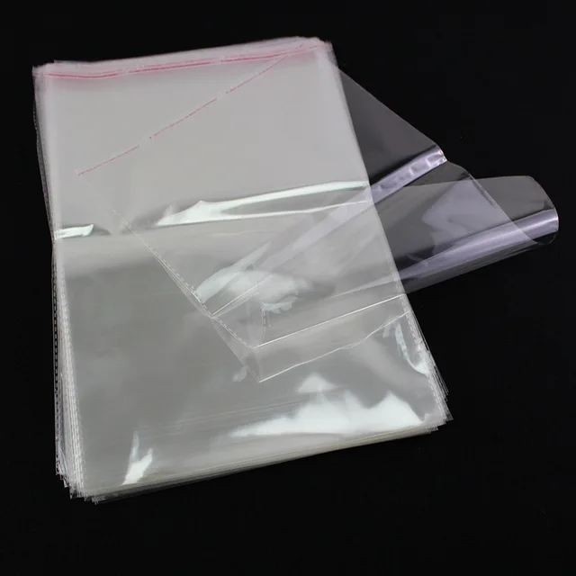 *14 inch ldpe suffocation warning printed self adhesive polybag