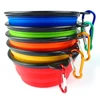 Eco-Friendly Custom Durable Folding Wholesale Portable Silicone Dog Bowl With Hook
