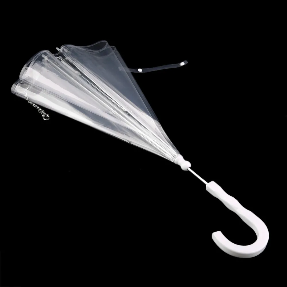 1Pcs Cute Fashion Attractive Comfortable Transparent PVC Dog Puppy Pet Umbrella for Outdoor Rain Travel Hiking pet supplies