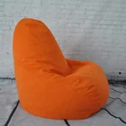 New fashion orange tear drop soft recliner chair bean bag