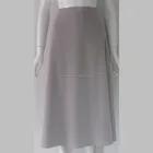 Pretty steps 2015 latest design elegant ladies designer plain silver cotton flared long skirt for women