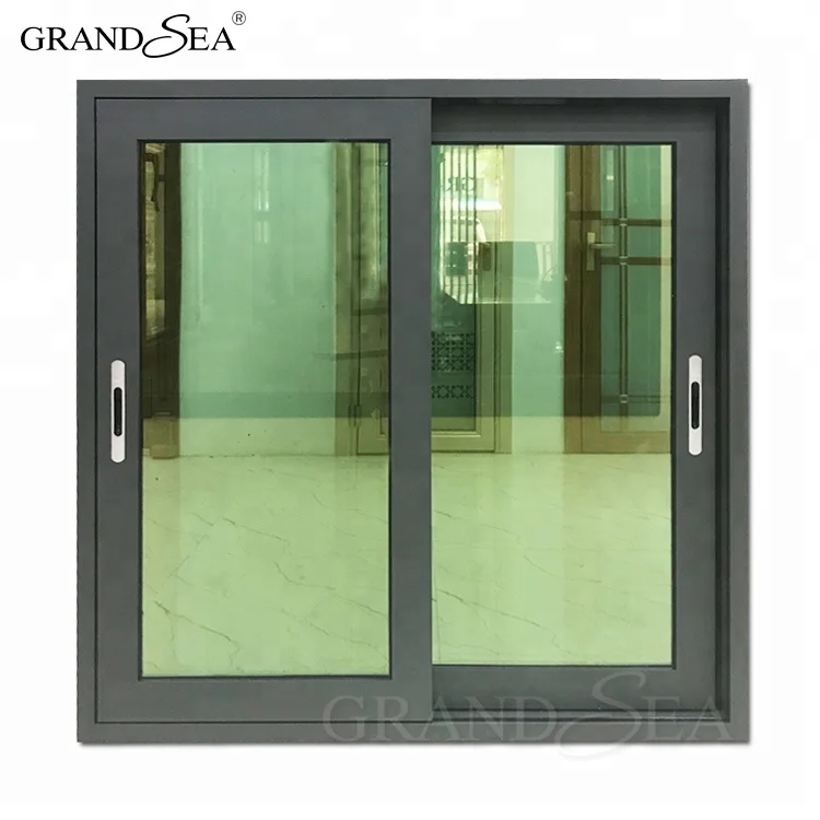 New Design Picture Cheap Aluminum Double Glass Sliding Window And