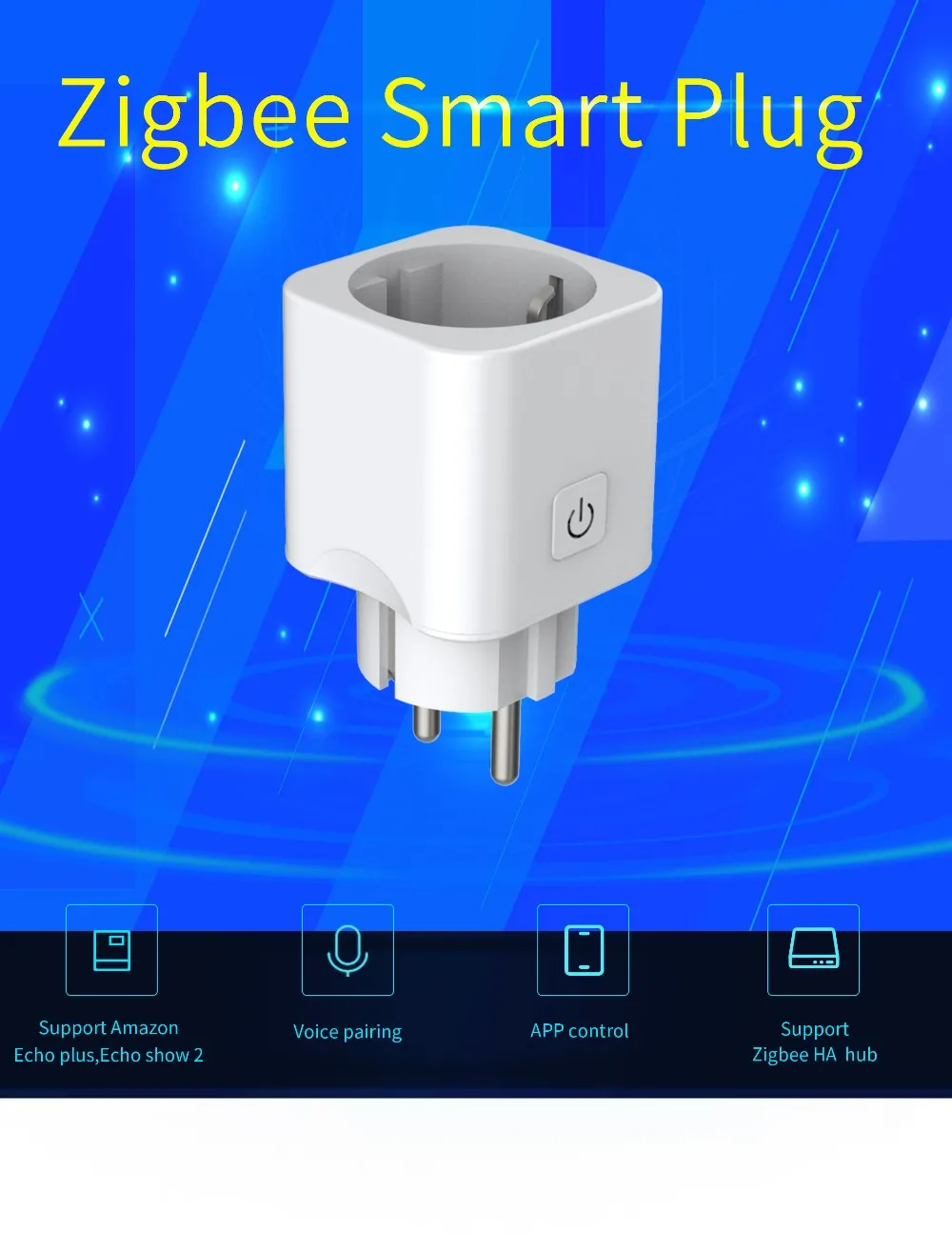 New EU Alexa Voice Control Zigbee Switches plug - ANKUX.COM
