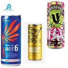 6oz/ 180ml/200ml slim aluminum can for canned ready to drink alcoholic and non alcoholic beverages