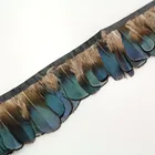 Fashion Ostrich Feather Tassel Lace Trim Fringe For Hats Or Clothes