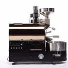 electric type cocoa beans roasting machine/gas stainless steel gas drum coffee roaster for sale BK-1kg