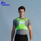 Lightweight cool cycling walking reflective safety led running vest