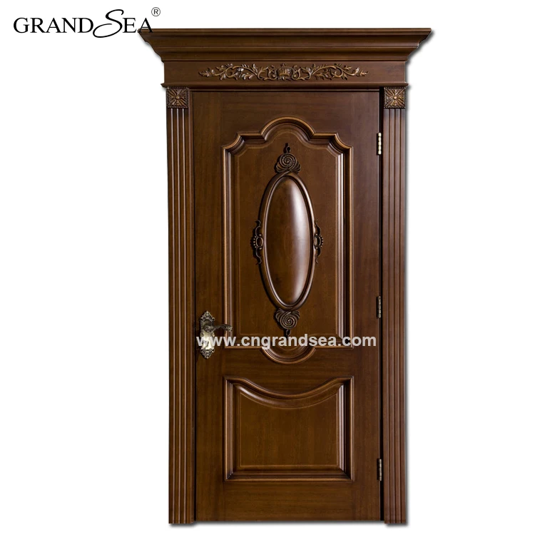 Painting Color Front Door Main Door Wood Carving Design With
