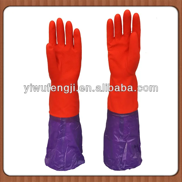 2016 new wholesale high quality pvc household glove long cuff