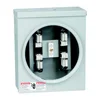 ISO 9001 Factory 200A 4Jaws/4J Aluminum Round Sing Phase Rectangle/Square Meter Socket/Meter Box with Hub