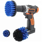 Drill cleaning brush power scrubber stiff scrub brush bit pad bathroom tile