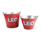 Galvanized Metal Ice Bucket Beer Bucket for parties