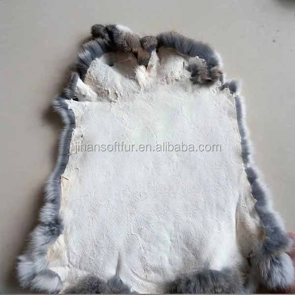 Genuine Raw Chinchilla Rabbit Fur Pelt for sale cheap price
