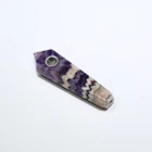 Dream Amethyst Tobacco Stone Pipe Rainbow Crystal Smoking Pipe