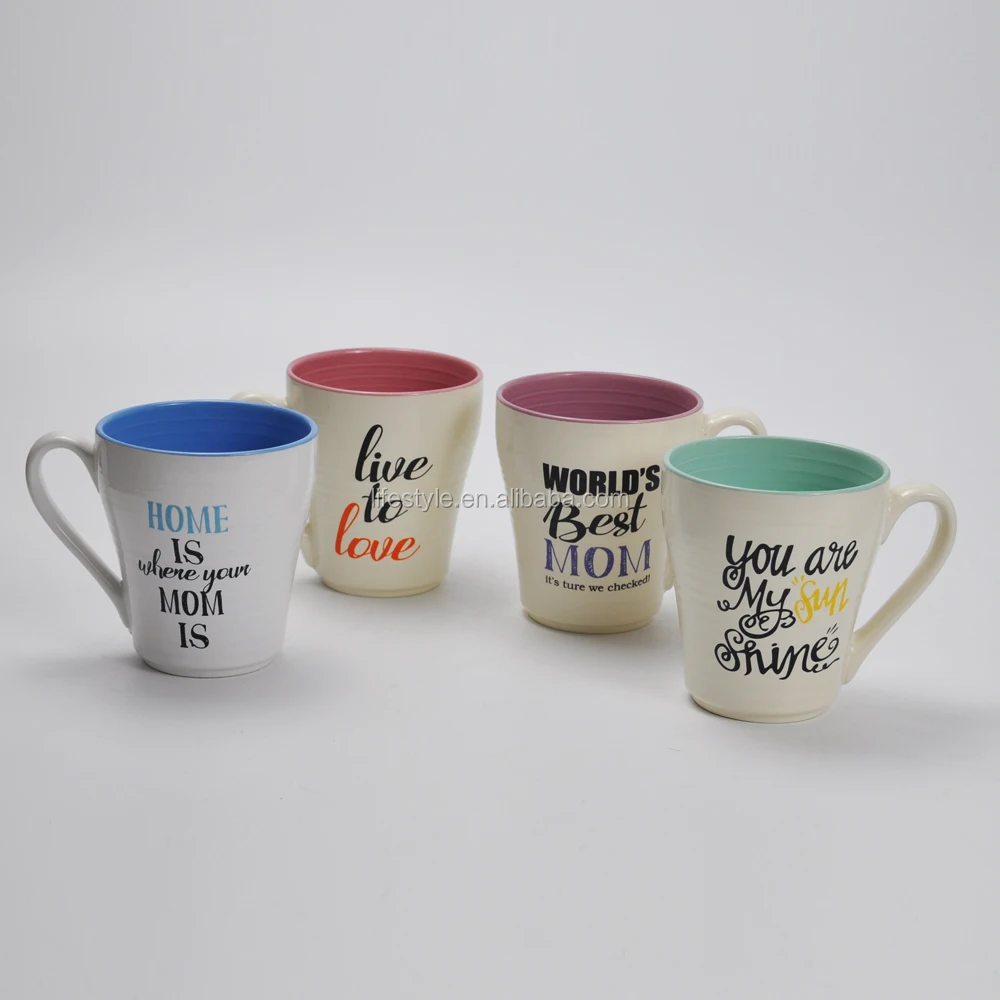 hot selling color glazed customized ceramic coffee mug