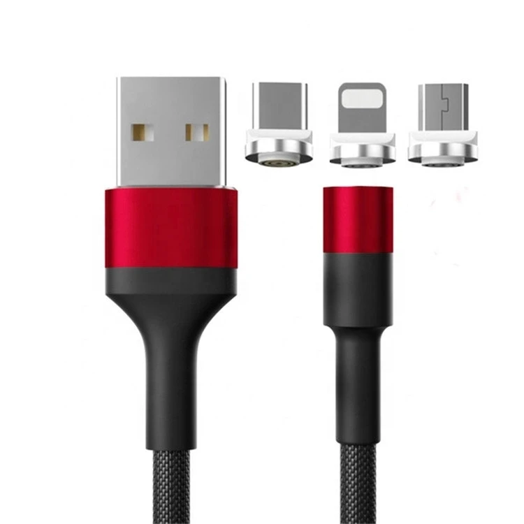 popular products 2019 3 in 1 usb charger cable Portable Magnetic usb cable - ANKUX.COM