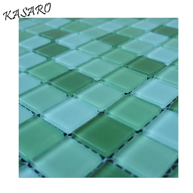Kitchen Wall Backsplash Green Glass Mosaic for Wall Decoration