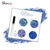 Mixed Size Chunky Make up Glitter Holographic Navy Body Glitter and Festival Face Glitter Fix Gel Kit for Body Skin