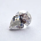 factory price 1carat fancy cut color white yellow shape pear moissanite for hop jewelry