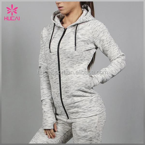 High Quality Cheap Custom Cotton Spandex Plain Tracksuit Women
