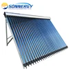 Vacuum glass tube aluminum alloy frame solar thermal collector with 10-30 tubes