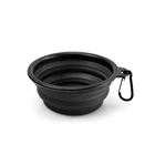Custom Foldable Silicone Pet Water Bowl Collapsible Travel Dog Bowl
